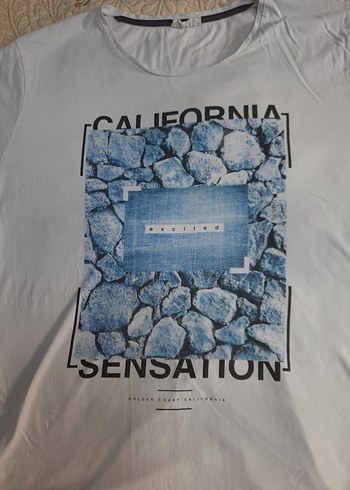 LCW CASUAL Beyaz Baskılı Erkek Tişört (2XL) - Görsel 2