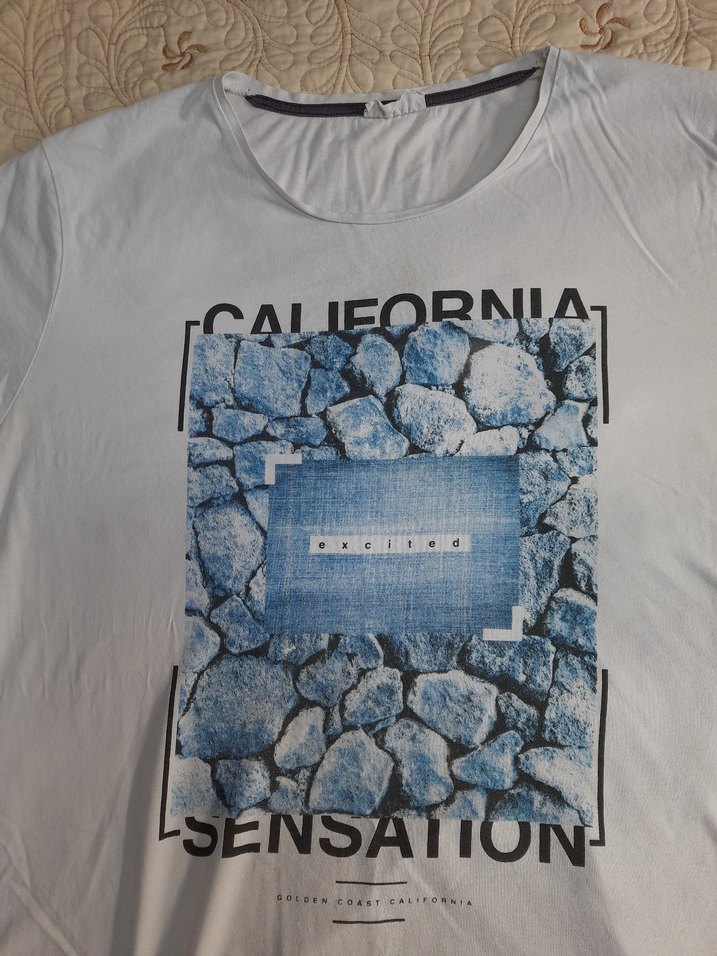 LCW CASUAL Beyaz Baskılı Erkek Tişört (2XL) - Görsel 4