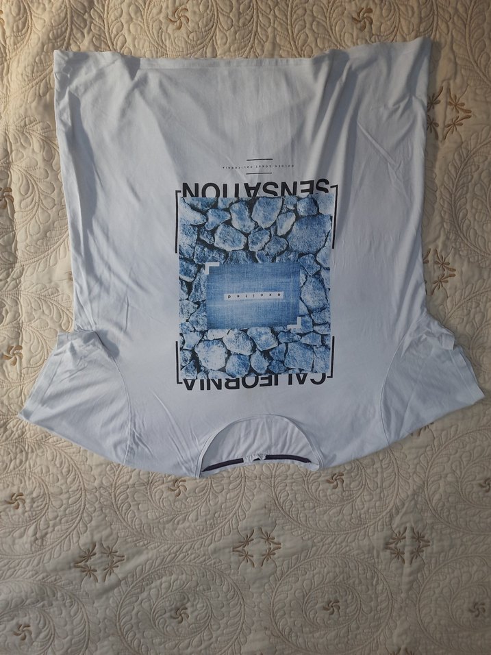 LCW CASUAL Beyaz Baskılı Erkek Tişört (2XL) - Görsel 3