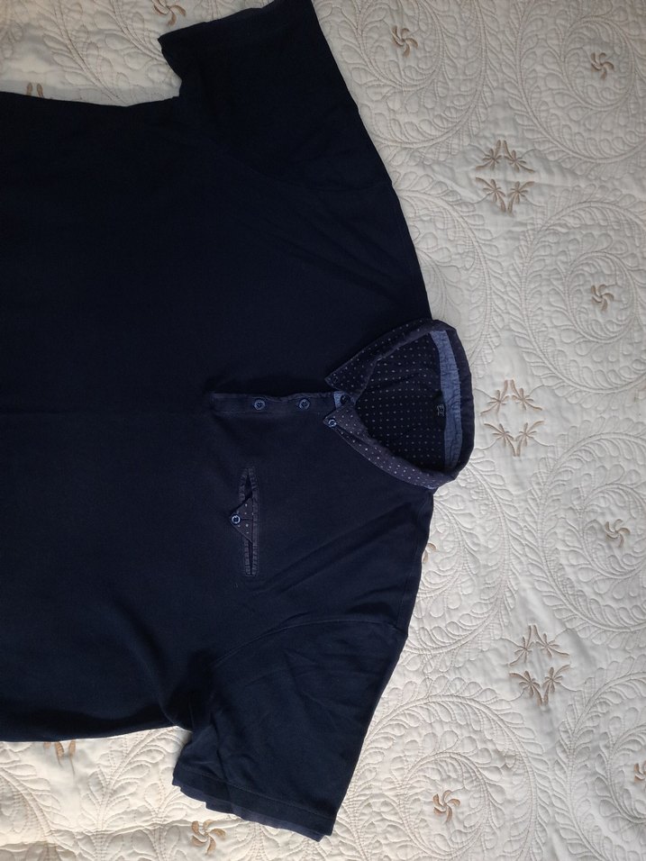 F&F Lacivert Düğmeli Yakali Erkek Polo Tişört (XXL) - Görsel 4