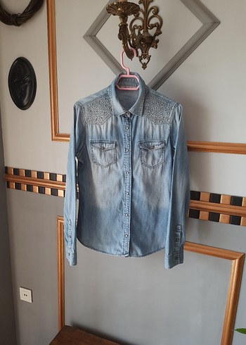 Mavi Jeans Acik Mavi Kadin Denim Gomlek S