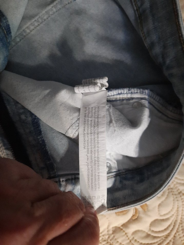 BERSHKA Kadın Açık Mavi Slim Fit Denim Jean (42) — görsel 9/16