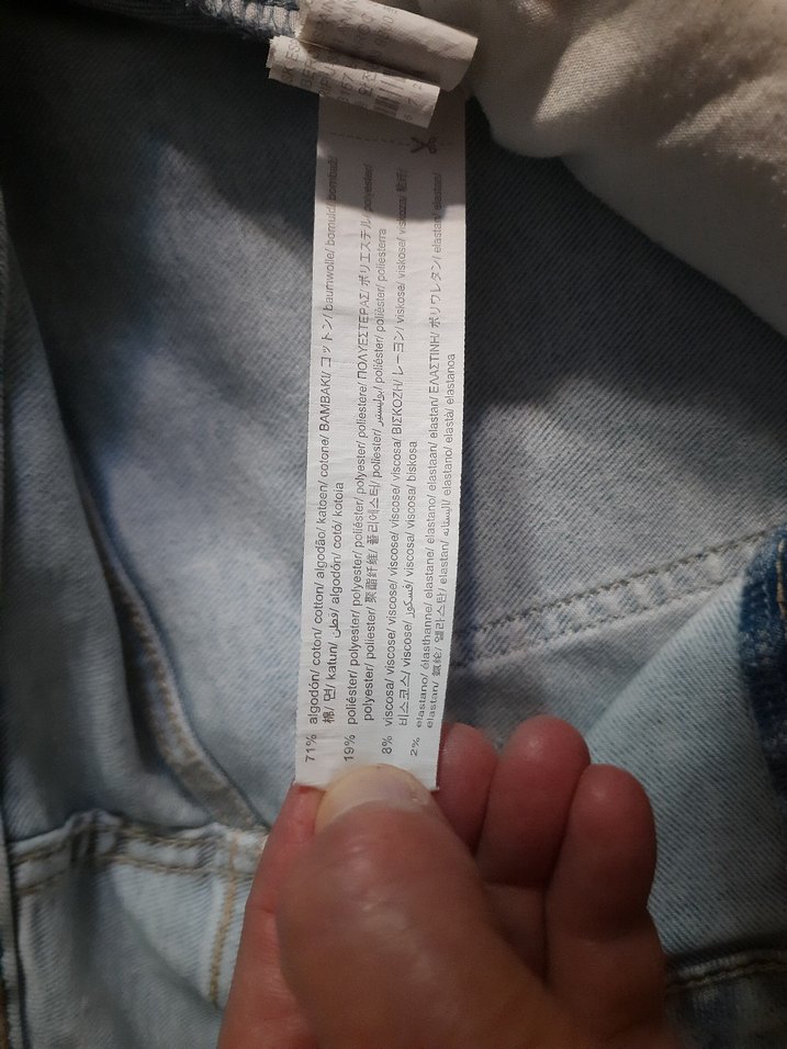 BERSHKA Kadın Açık Mavi Slim Fit Denim Jean (42) — görsel 10/16