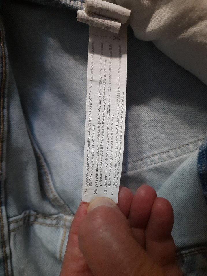 BERSHKA Kadın Açık Mavi Slim Fit Denim Jean (42) — görsel 11/16