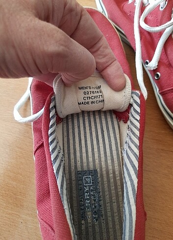 45 Beden kırmızı Renk SPERRY ERKEK AYAKKABI (no:45)