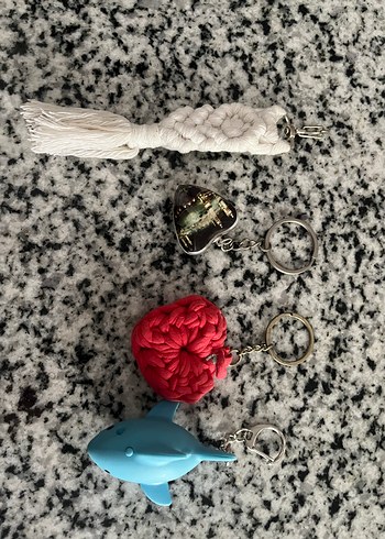 Diğer Bohem Renkli Püsküllü anahtarlık