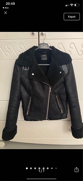 Bershka biker ceket mont