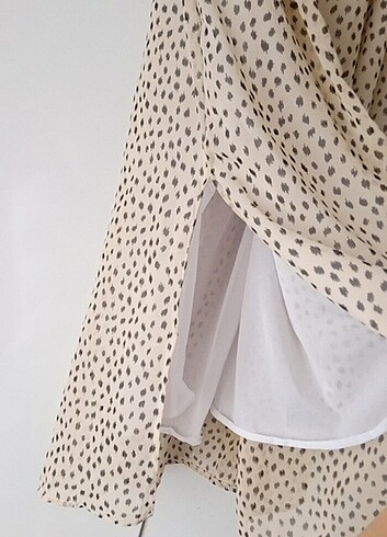 Zara Midi yırtmaçlı şifon etek