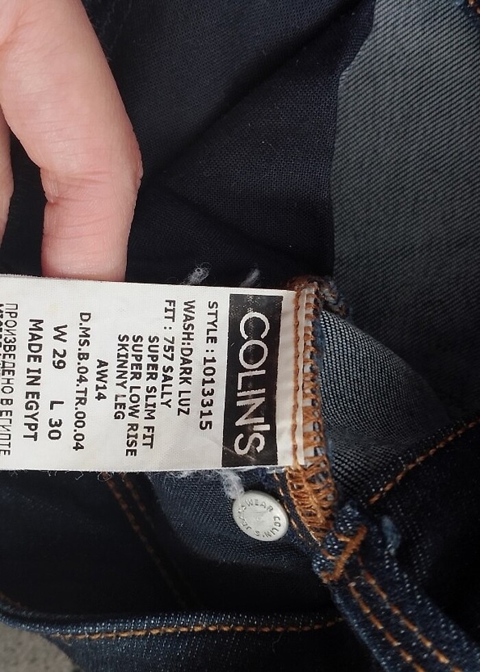 Colins skinny jean düşük bel - Görsel 3