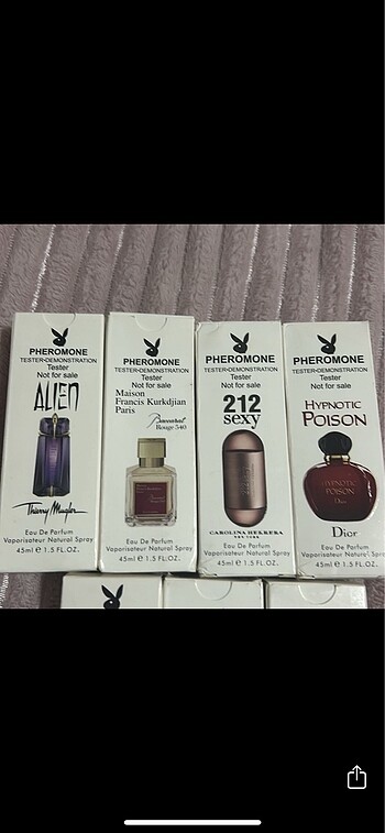 Dior Pheromone Parfüm üst sıra 4lü