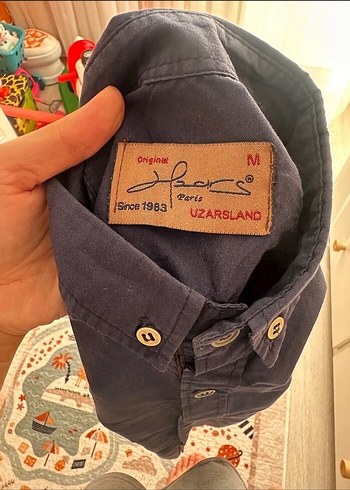 Erkek Lacivert Denim Gömlek - Görsel 2