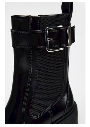 Zara Siyah Tokalı Kadın Bot - Görsel 3