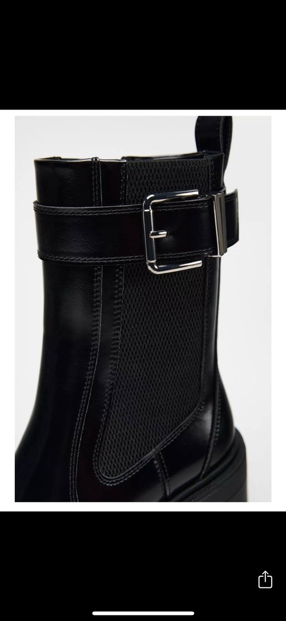 Zara Siyah Tokalı Kadın Bot - Görsel 3