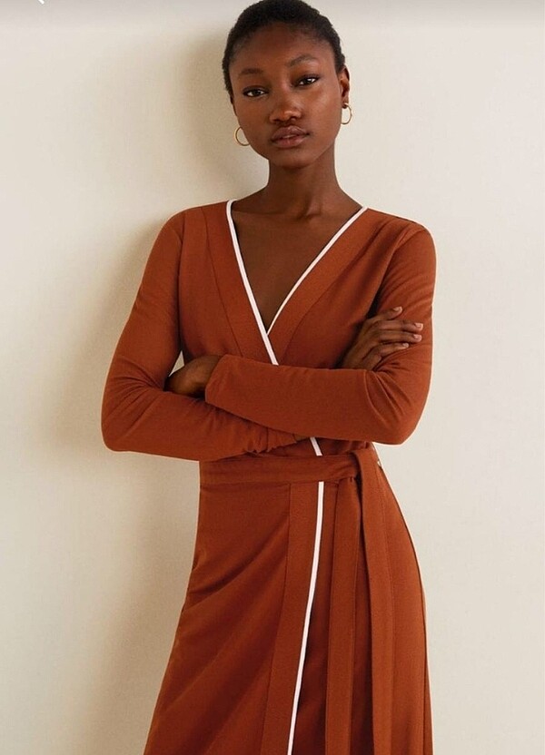 Kiremit mango elbise - Görsel 3