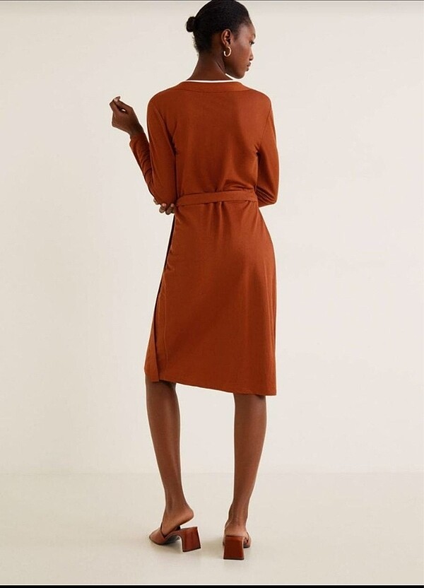 Kiremit mango elbise - Görsel 2