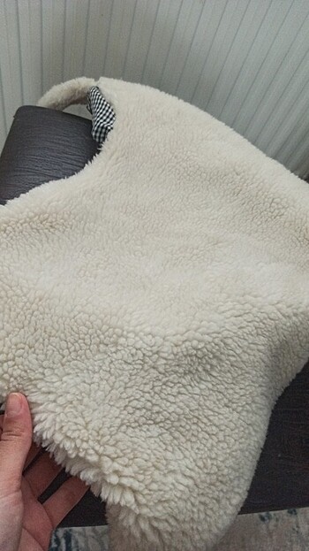 Beden beyaz Renk Beyaz peluş çanta