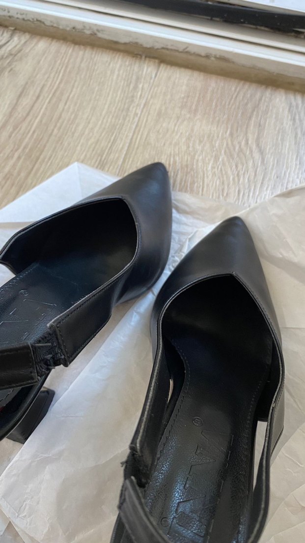 Klasik Siyah Tokalı Stiletto Topuklu Ayakkabı - Görsel 2