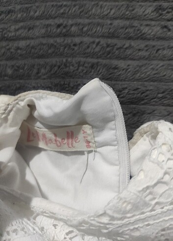 12-18 Ay Beden Le mabelle dantelli keten elbise