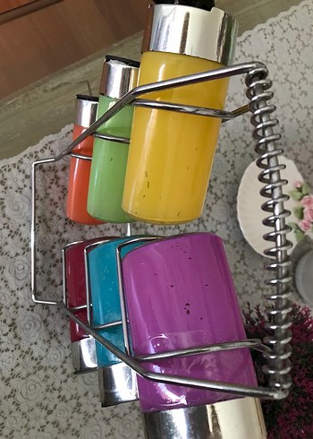 Karaca Renkli Metal Standlı Baharalık
