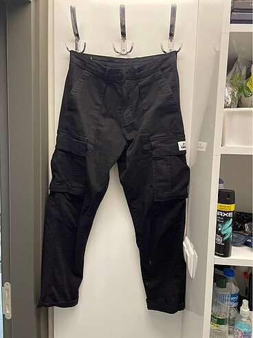 s/m Beden siyah Renk Zara erkek oversize kargo pantalon