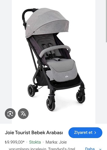 Gri Joie Bebek Arabası - Görsel 6