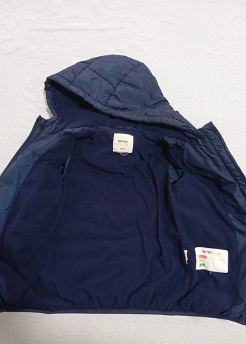 Erkek Çocuk Kapüşonlu Renkli Mont - Görsel 2