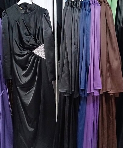 38 Beden lacivert Renk Abiye elbise