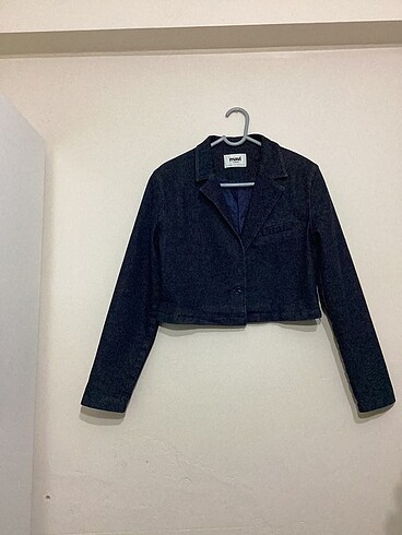 xs Beden mavi Renk Mavi marka kot blazer