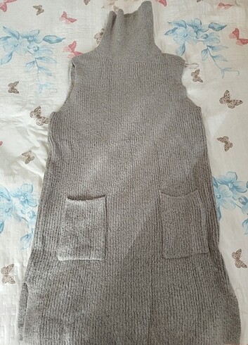 Bogazli tunik gri