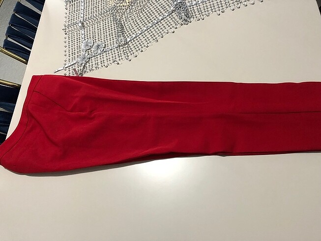 s Beden LCW kırmızı kumaş pantolon