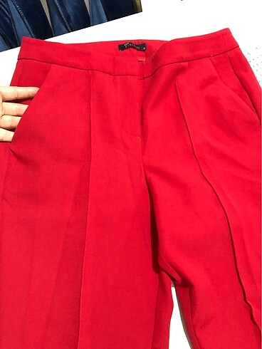 LC Waikiki LCW kırmızı kumaş pantolon