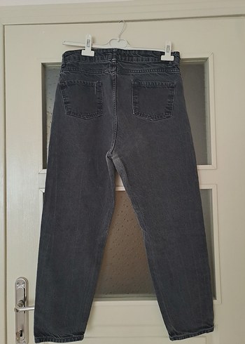 Gri Normal Boy Kadın Denim Pantolon - Görsel 3