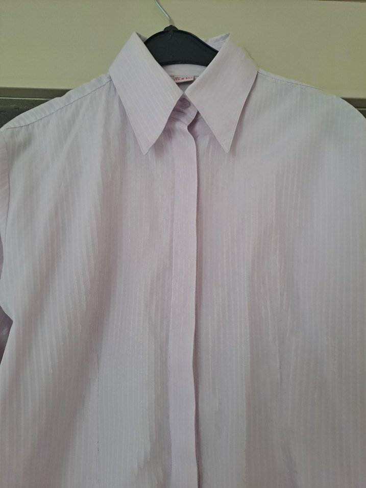 Lila Uzun Kollu Kadın Gömlek - Görsel 2