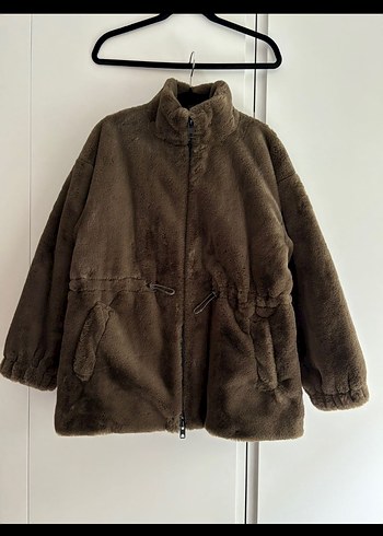 Zara Kahverengi Peluş Kadın Ceket
