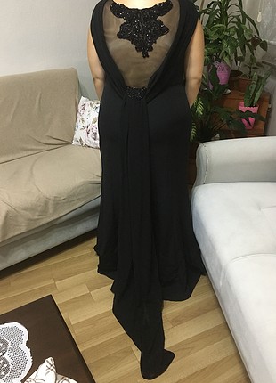 44 Beden siyah Renk 44 Beden çok şık abiye