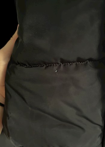 H&M Siyah Fermuarlı Kadın Kışlık Mont