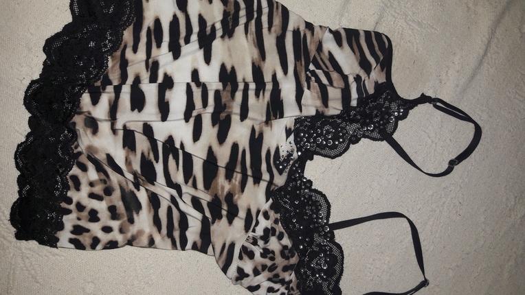 leopar askili bluz