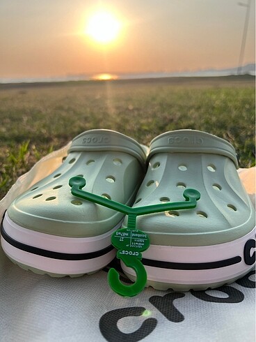 38 Beden yeşil Renk Orjinal İthal Crocs Su yeşili