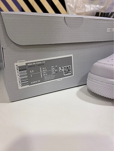 43 Beden beyaz Renk Nike Air Force İthal Orjinal