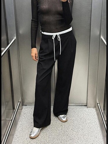 Zara bel boxer detaylı pantolon