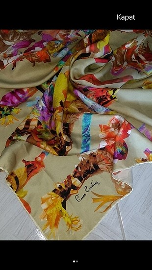 Pierre Cardin twill ipek eşarp