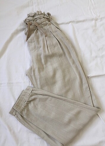 pull&bear jogger fit keten pantolon