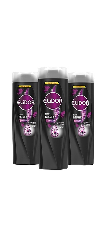 Elidor Superblend Esmer Parlaklık Bakım Şampuanı 3 x 400 ML