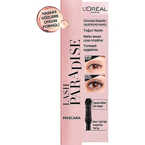 L'Oréal Paris L'Oréal Paris Lash Paradise Siyah Maskara