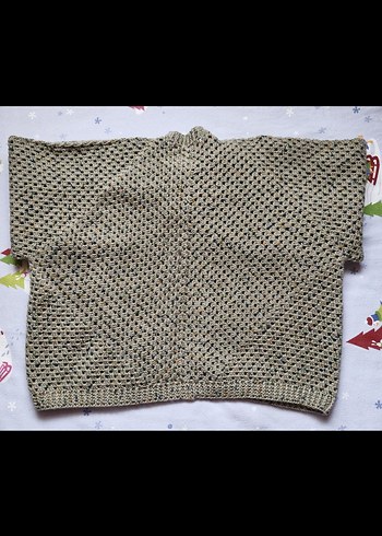 Bohem Örgü Kadın Hırka Bol Kesim - Görsel 3