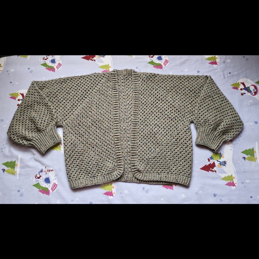 Bohem Örgü Kadın Hırka Bol Kesim - Görsel 4