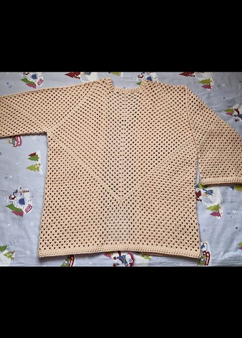 Bohem Örgü Kadın Hırka - Görsel 4