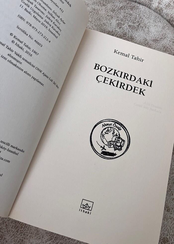 KEMAL TAHİR BOZKIRDAKİ ÇEKİRDEK İTHAKİ - Görsel 2
