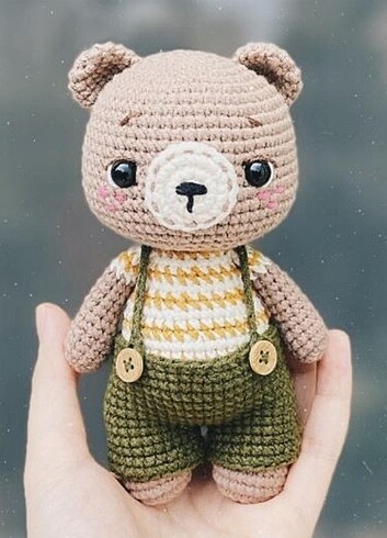 Amigurumi tulumlu ayıcık 