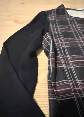 Ekose Desenli Uzun Kollu Bluz - Görsel 2